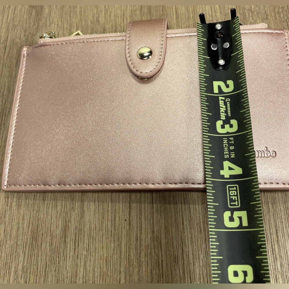 Travelambo Womens Wallet RFID Blocking Bifold Multi Card Case Wallet with Zipper - Picture 4 of 5
